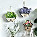 simple round simulation plant wall decoration flower basket